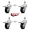 Service Caster 3.5 Inch Black Polyurethane Swivel 12mm Stem Caster Set Total Lock Brake SCC SCC-TSTTL20S3514-PPUB-BLK-M1215-4 - alternate 5